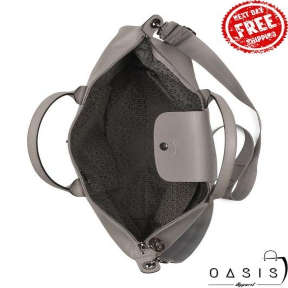 LONGCHAMP Leather Le Pliage Tote With Shoulder Strap/ Women's Bag - Picture 2 of 3